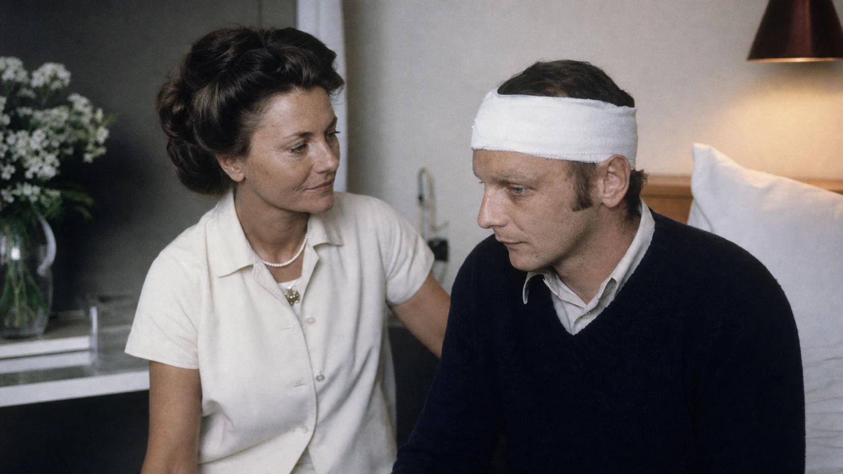 The 1976 crash and her concerns about Lauda's return - marlene knaus