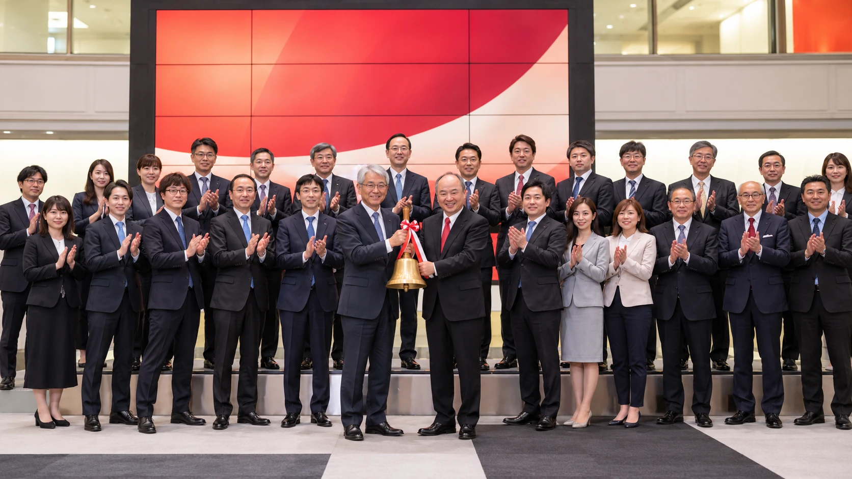 Rakuten Bank's 2023 stock market listing - hiroshi mikitani and james gorman